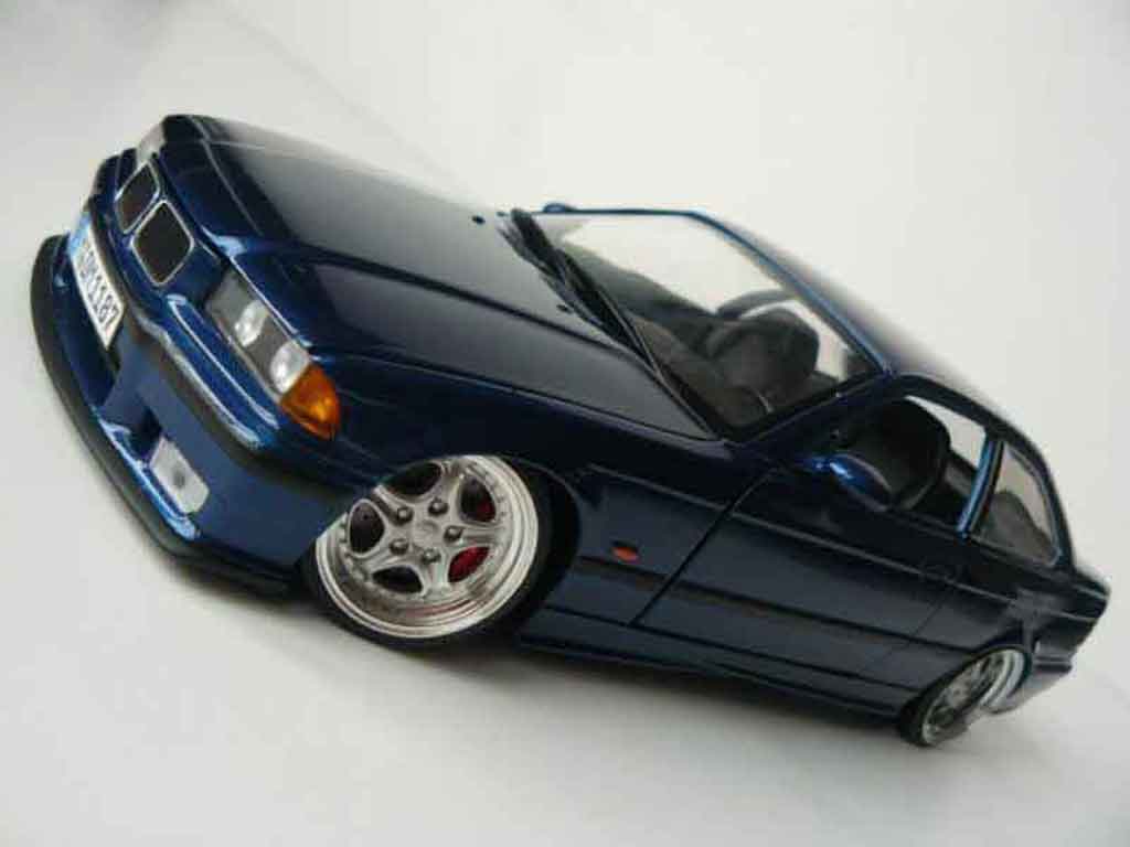 Bmw M3 E36 1/18 Ut Models E36 blu avus jantes porsche 18 pouces modellino in miniatura