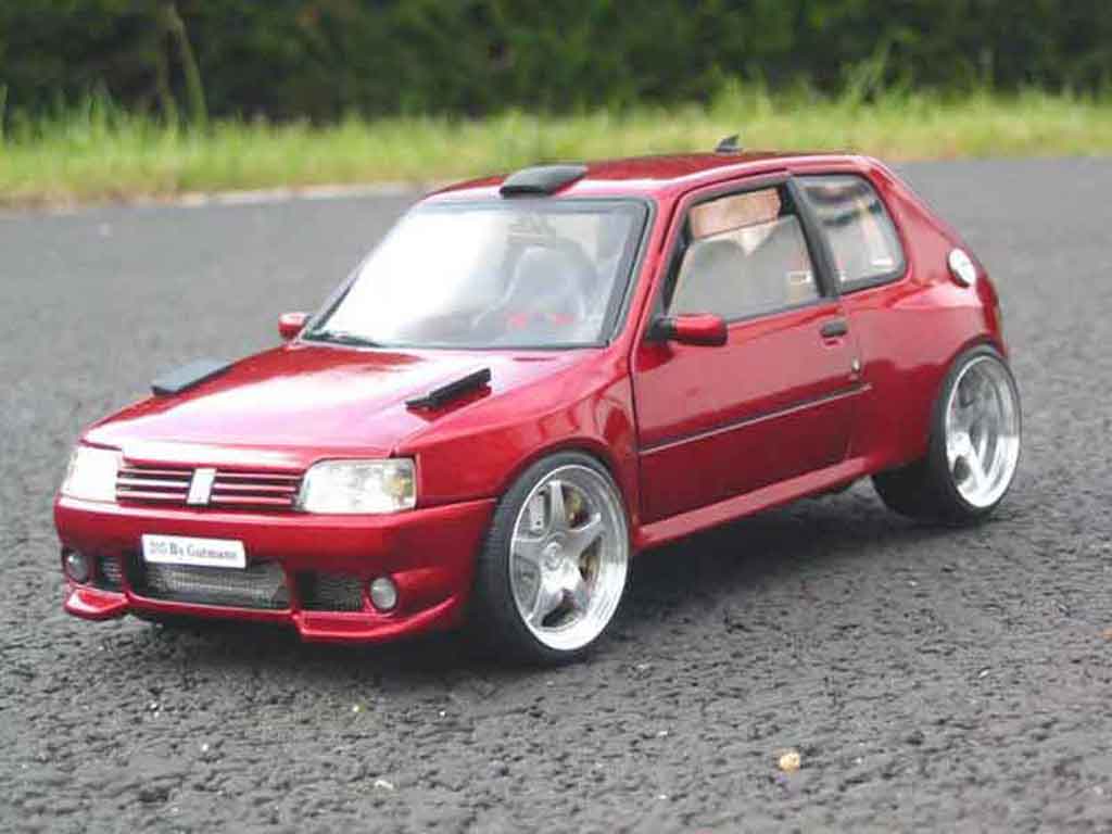 Peugeot 205 GTI 1/18 Solido Dimma GTI preparation tuning modellino in miniatura