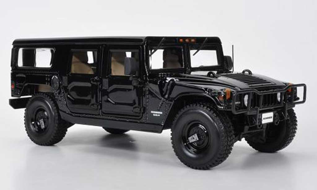 Hummer H1 1/18 Maisto Station Wagon nero modellino in miniatura