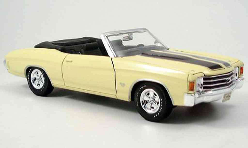 Chevrolet Chevelle 1972 1/18 Maisto 1972 SS454 giallo modellino in miniatura