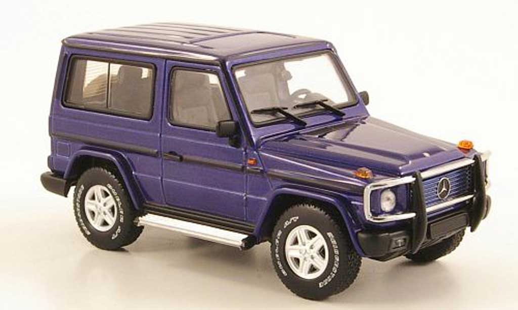 Mercedes Classe G 1/43 Autoart blu SWB / 3-portes modellino in miniatura