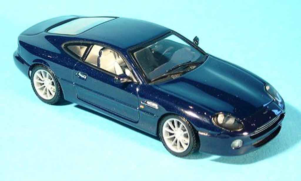 Aston Martin DB7 1/43 Autoart vantage blu modellino in miniatura