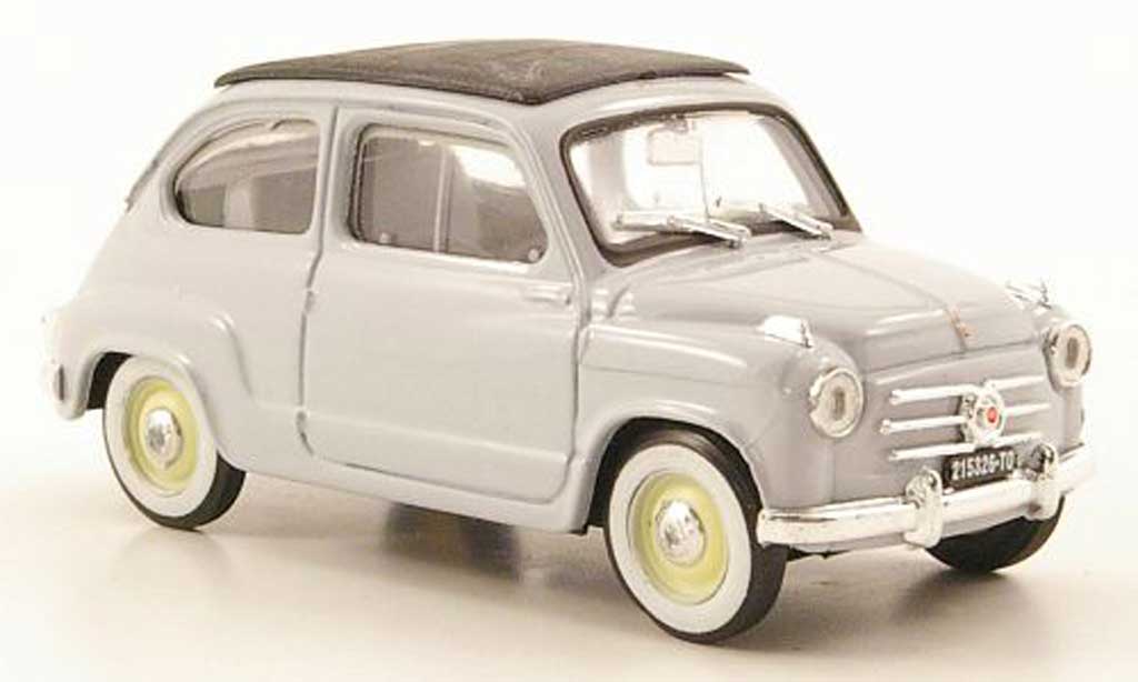 Fiat 600 1/43 Brumm blu geschlossen 1956 modellino in miniatura