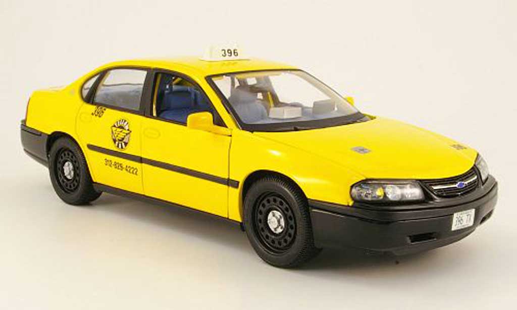 Chevrolet Impala Taxi 1/18 Maisto Taxi giallo americain modellino in miniatura