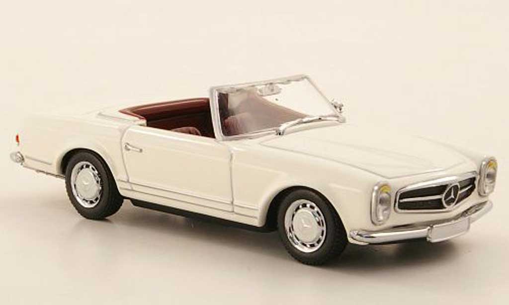 Mercedes 230 SL 1/43 Minichamps SL SL (W113) bianco modellino in miniatura