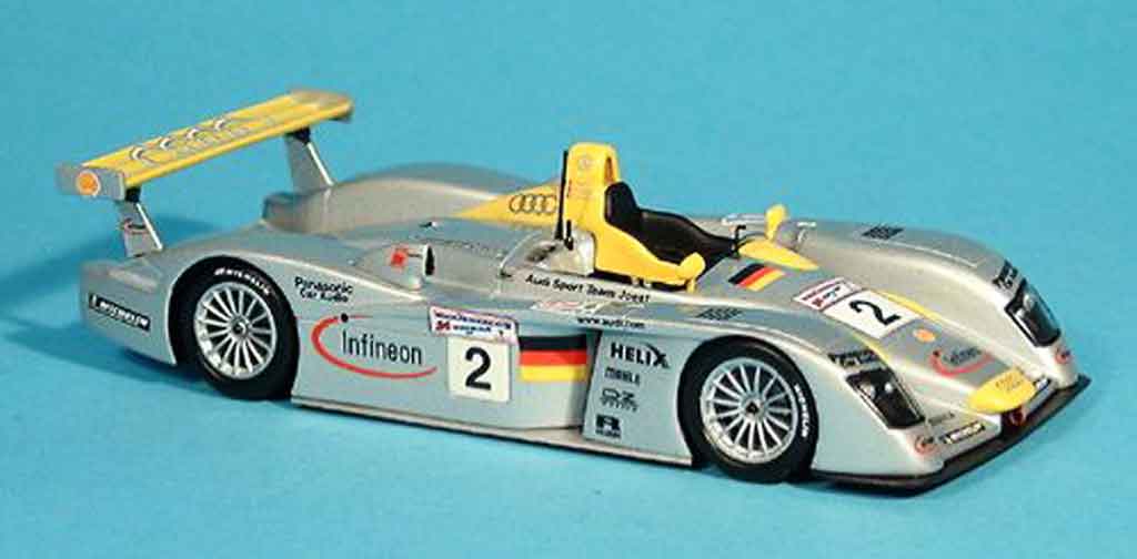 Audi R8 1/43 Minichamps Sport North Amerika 2001 modellino in miniatura