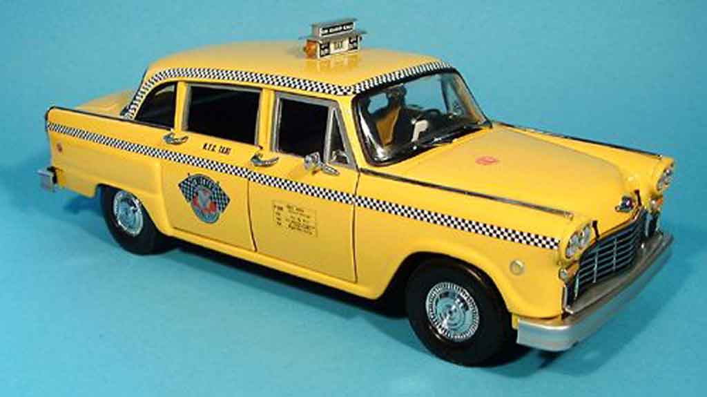 Checker Taxi 1/18 Sun Star new york 1981 a11 modellino in miniatura