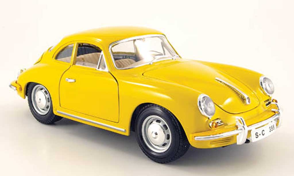 Porsche 356 1961 1/18 Burago 1961 B giallo modellino in miniatura