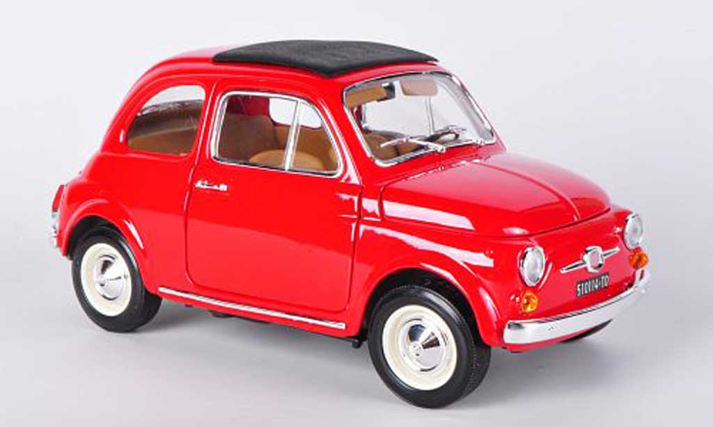 Fiat 500 F 1/18 Burago F rosso (1:16) 1965 modellino in miniatura