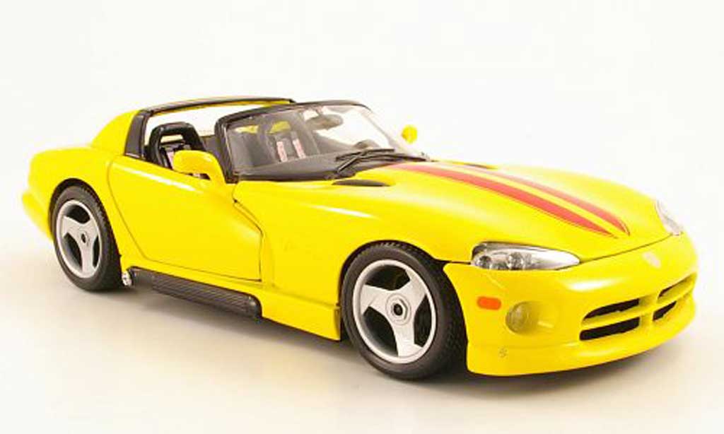 Dodge Viper RT 10 1/18 Burago RT 10 giallo/rosso 1993 modellino in miniatura