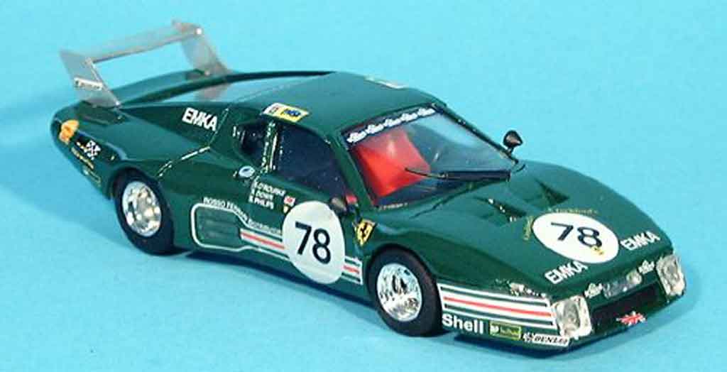 Ferrari 512 BB LM 1/43 Brumm BB LM no.78 scuderia emka le mans 1980 modellino in miniatura