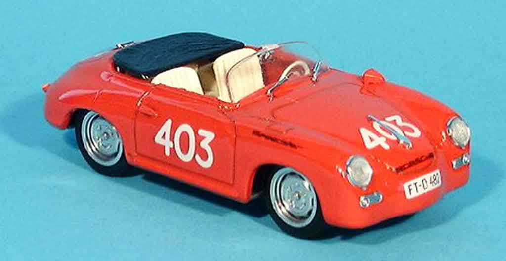 Porsche 356 1952 1/43 Brumm 1952 Speedster No.403 Mille Miglia modellino in miniatura