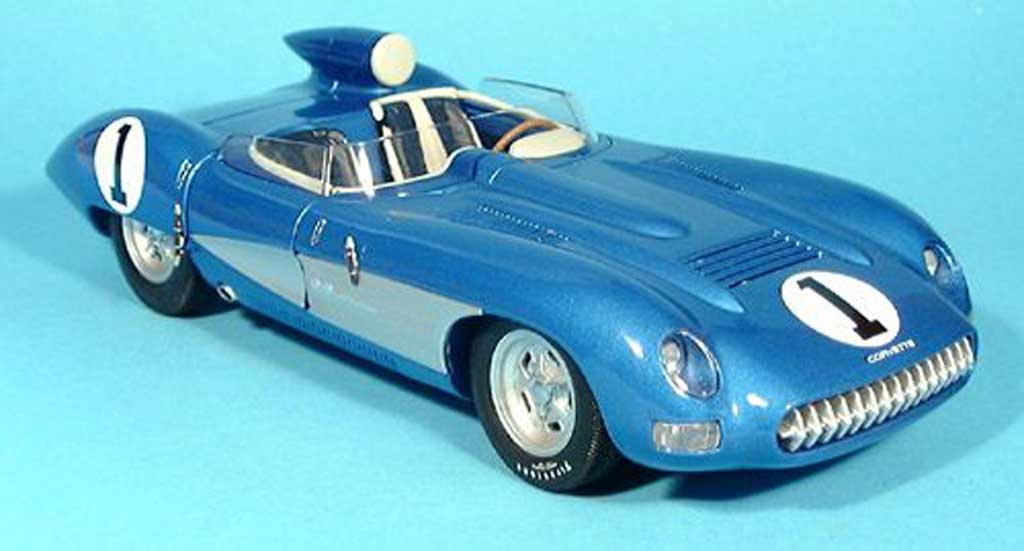 Chevrolet Corvette C1 1/18 Autoart C1 ss no.1 blu 1957 modellino in miniatura