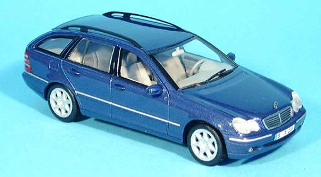 Mercedes Classe C 1/43 Minichamps T Modell blu modellino in miniatura