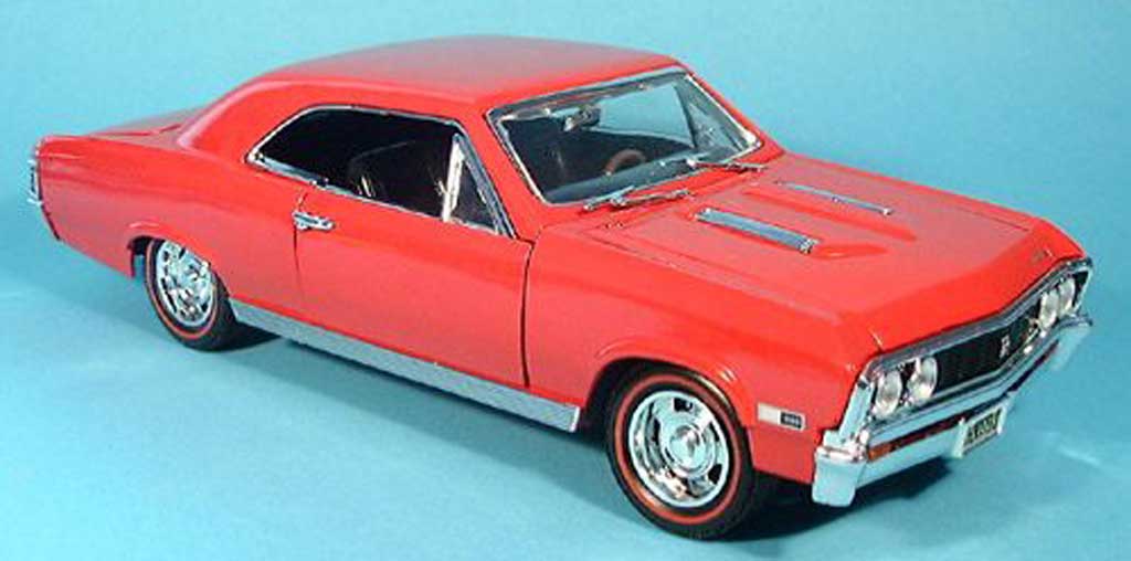 Chevrolet Chevelle 1967 1/18 Motormax 1967 SS396 rosso modellino in miniatura