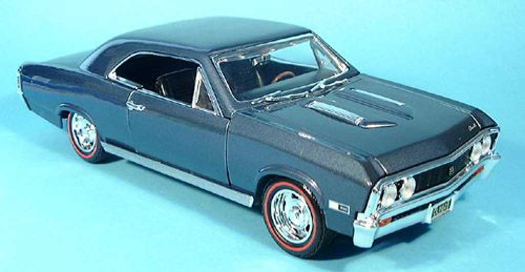 Chevrolet Chevelle 1967 1/18 Motormax 1967 SS396 blu modellino in miniatura