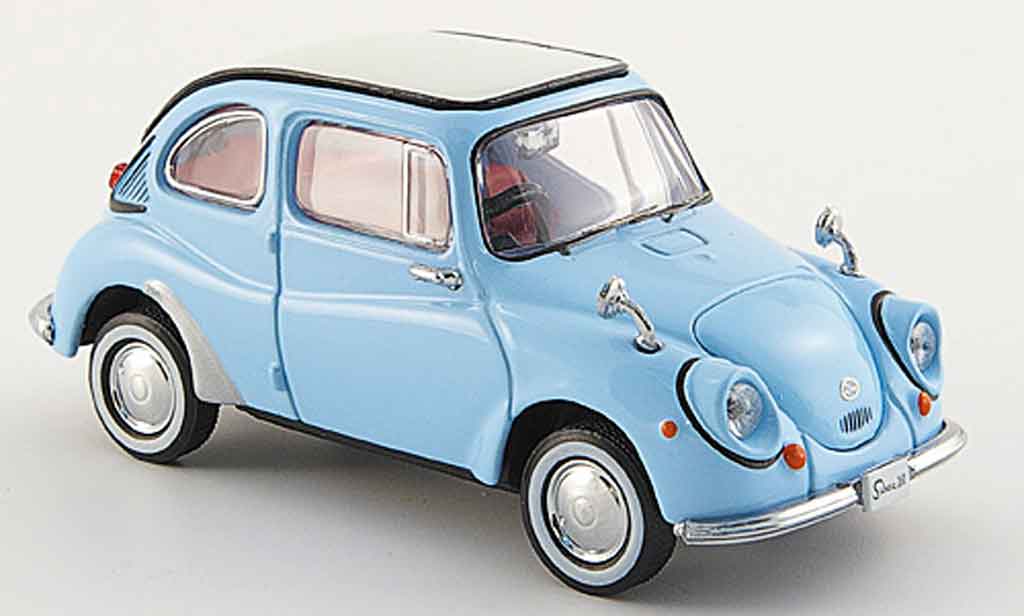 Subaru 360 1/43 Ebbro blu 1963 modellino in miniatura