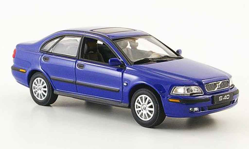 Volvo S40 1/43 Minichamps blu 2000 modellino in miniatura