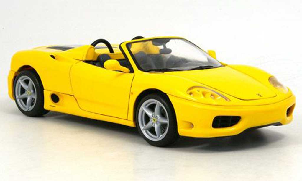 Ferrari 360 Modena 1/18 Hot Wheels Modena spider giallo modellino in miniatura