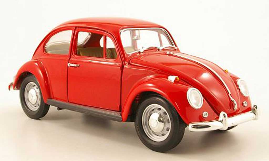 Volkswagen Kafer 1/18 Yat Ming rosso 1967 modellino in miniatura