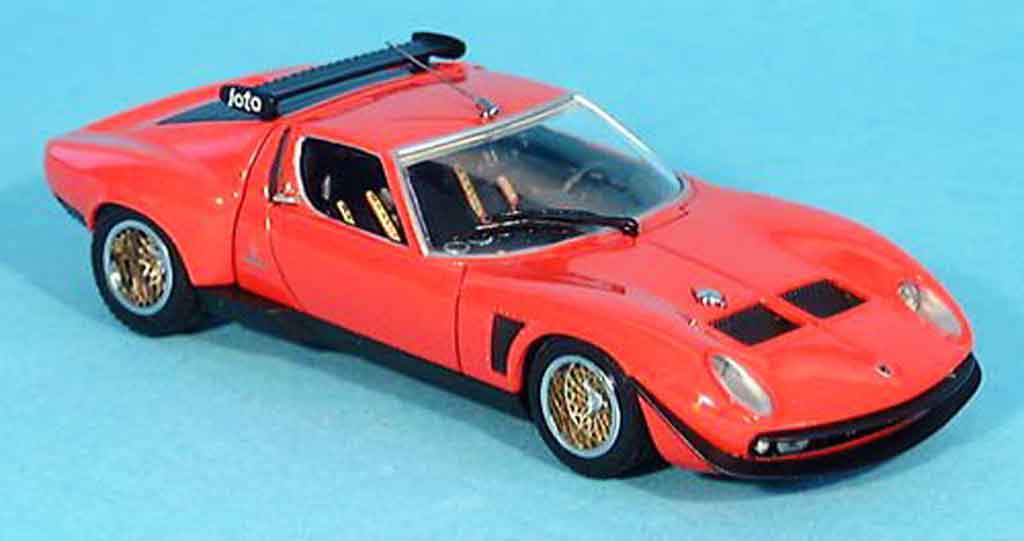 Lamborghini Miura Jota 1/43 Kyosho Jota svr rosso modellino in miniatura