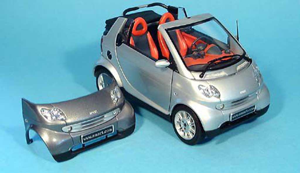 Smart Cabriolet 1/18 Kyosho grigio (bodypanel grigio) modellino in miniatura