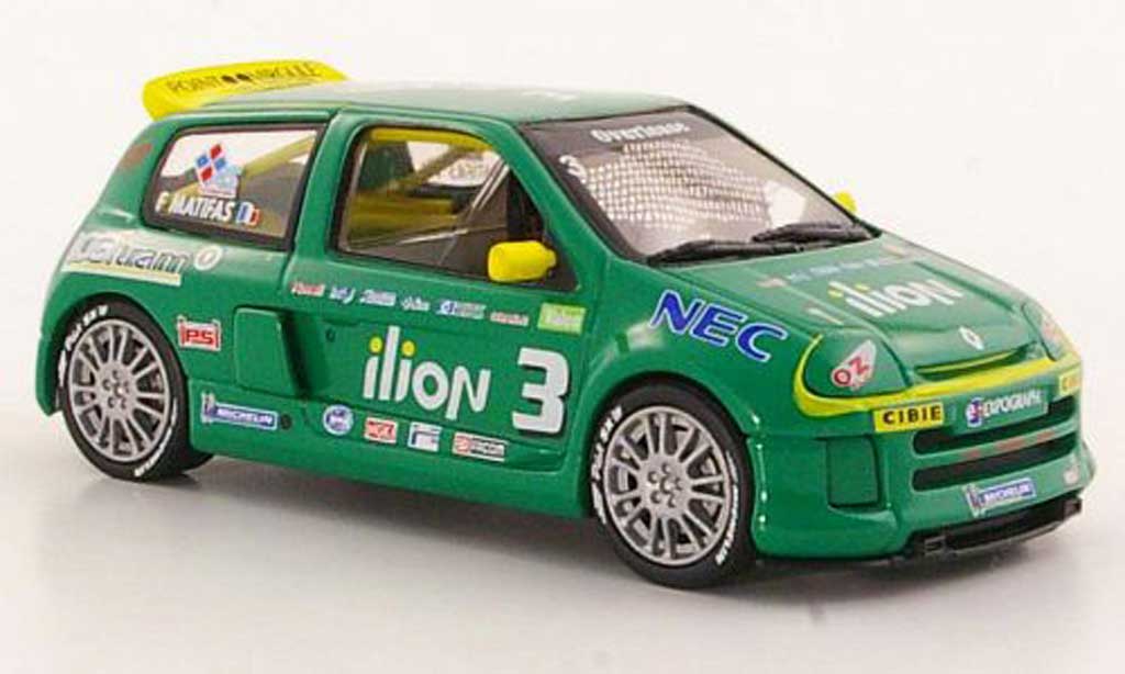 Renault Clio V6 1/43 Eagle V6 II No.3 Ilion F.Matifas Trophy modellino in miniatura
