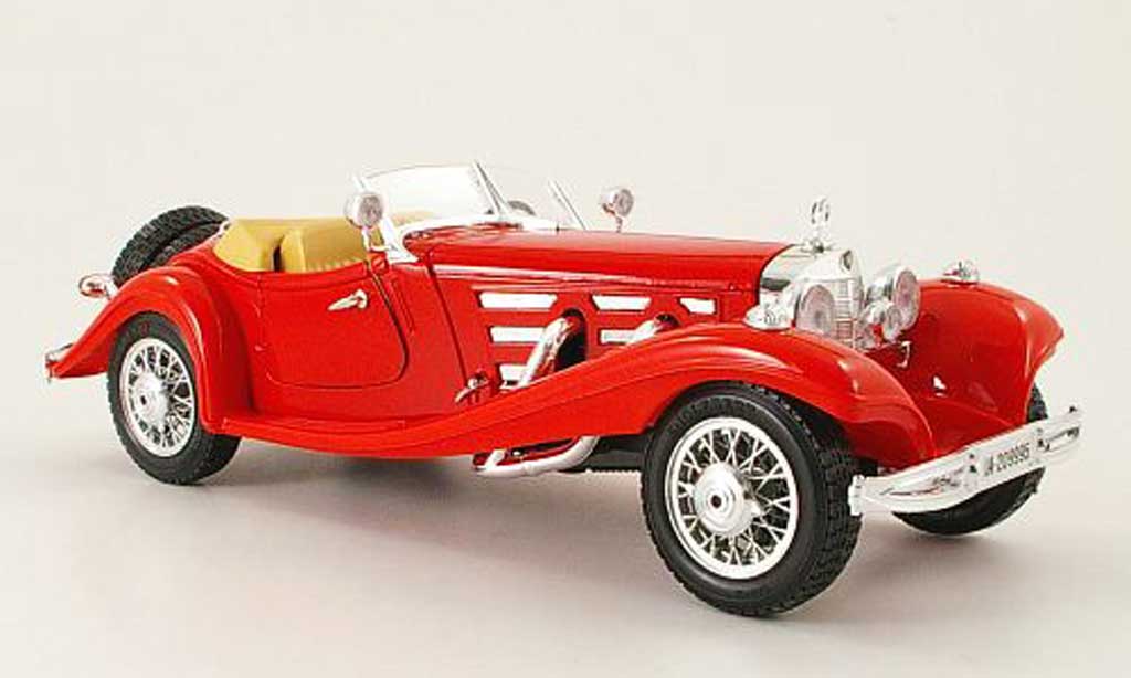 Mercedes 500 K 1/18 Burago K Roadster rosso (1:20) 1936 modellino in miniatura