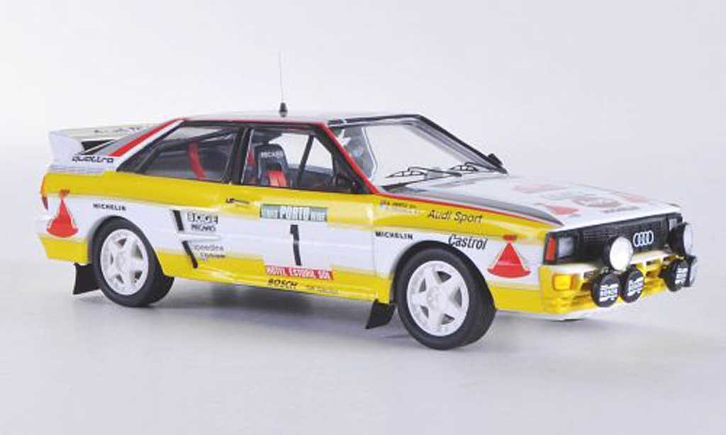 Audi Quattro 1/43 Trofeu No.1Team HB H.Mikkola / A.Hertz Rallye de Portugal 1984 modellino in miniatura