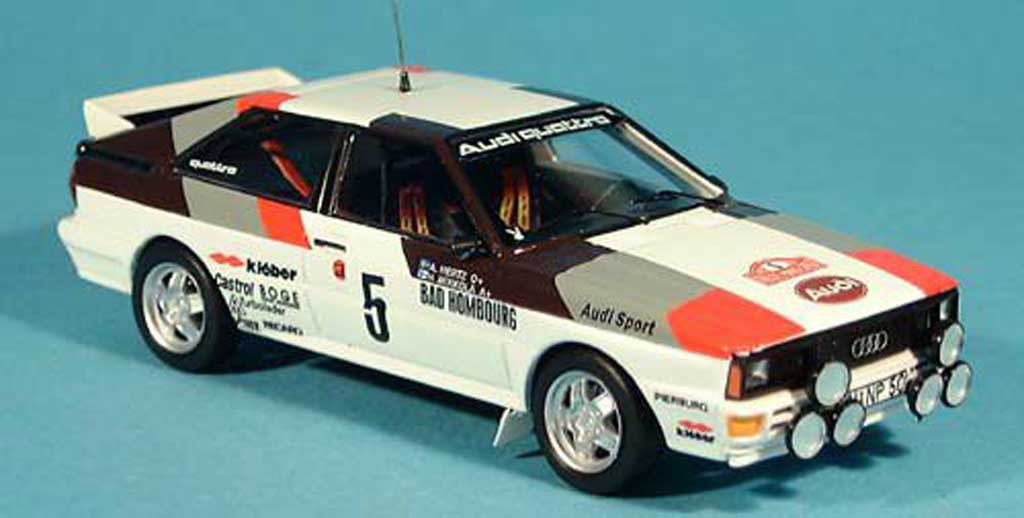 Audi Quattro 1/43 Trofeu Coupe Monte Carlo H.Mikkola/A.Hertz 1981 modellino in miniatura