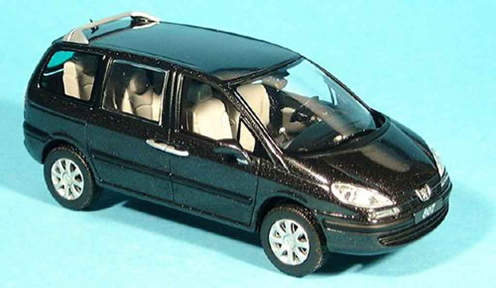 Peugeot 807 1/43 Norev nero 2002 modellino in miniatura