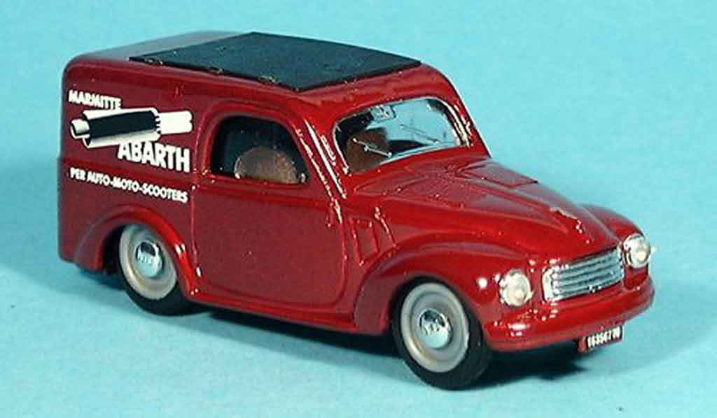 Fiat 500 1/43 Brumm C Topolino rosso Abarth Lieferwagen 1956 modellino in miniatura