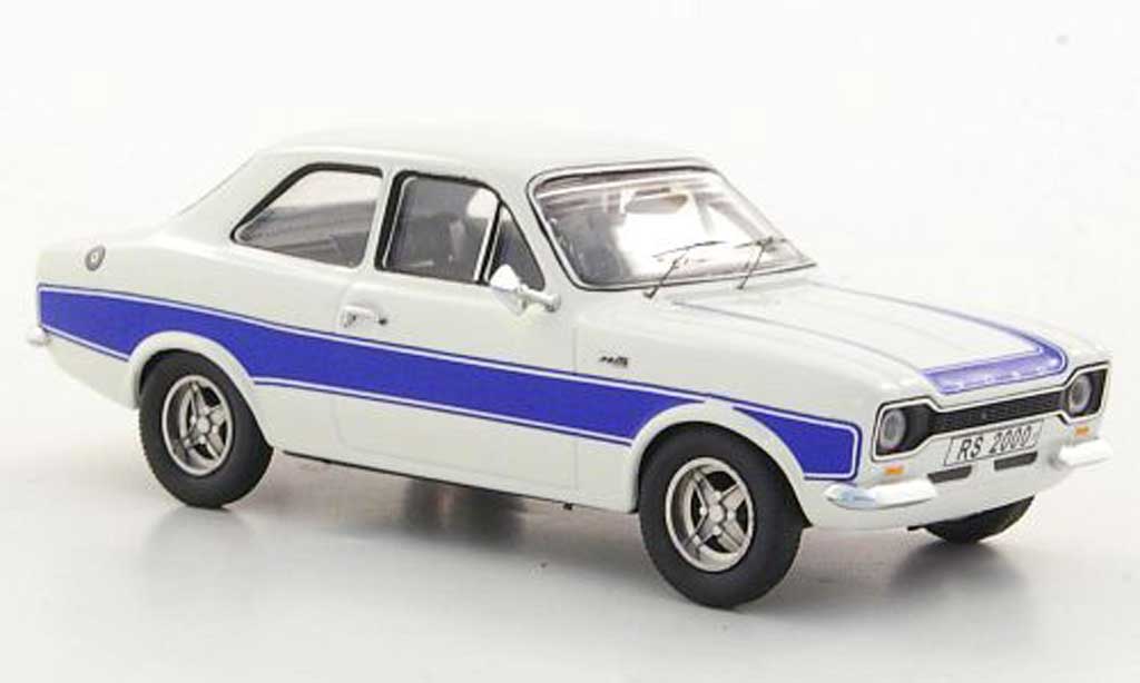 Ford Escort RS 2000 1/43 Trofeu RS 2000 MkI bianco/blu RHD modellino in miniatura
