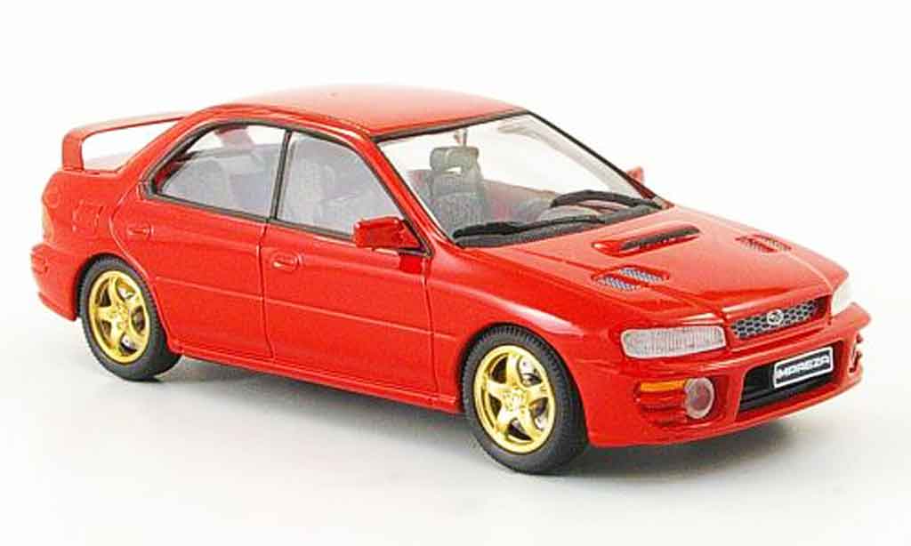 Subaru Impreza 1/43 Trofeu rosso modellino in miniatura