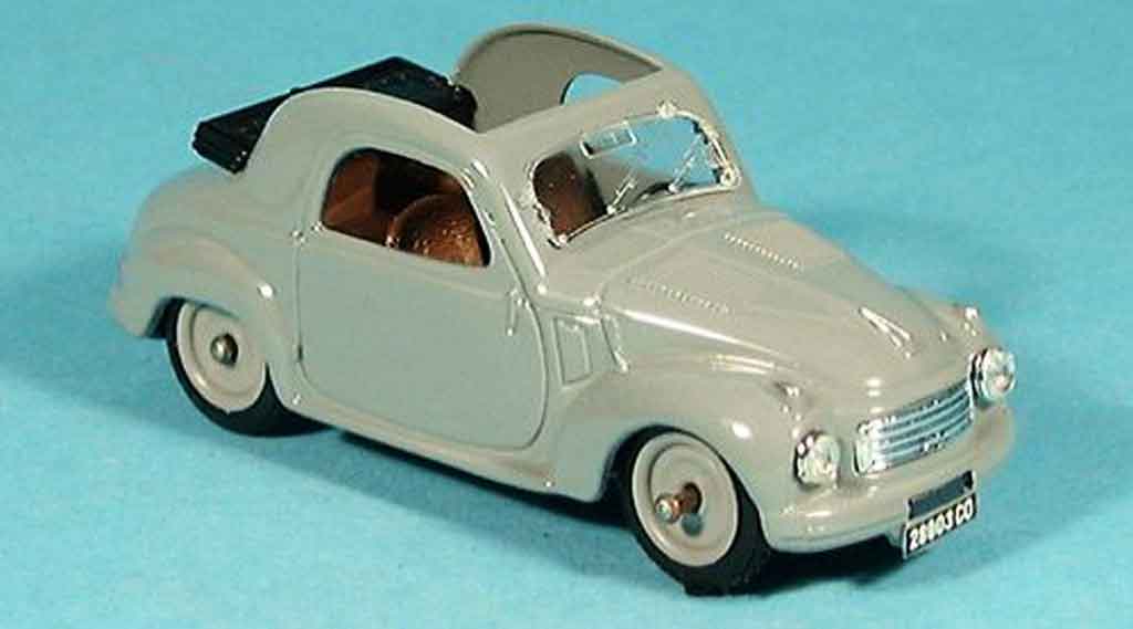 Fiat 500 1/43 Brumm C offen grigio 1949 modellino in miniatura