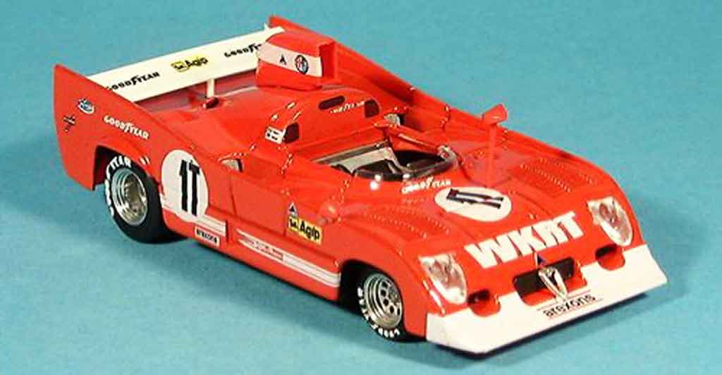 Alfa Romeo 33.3 1975 1/43 Brumm 1975 tt 12 no.11 pescarolo bell 1000 km monza modellino in miniatura