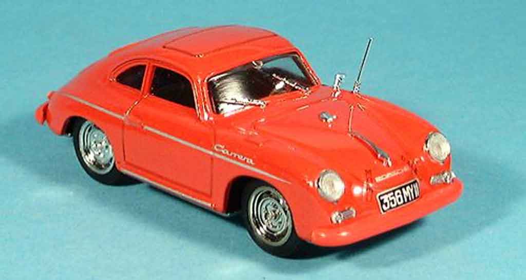 Porsche 356 1952 1/43 Brumm 1952 Coupe Carrera rosso modellino in miniatura