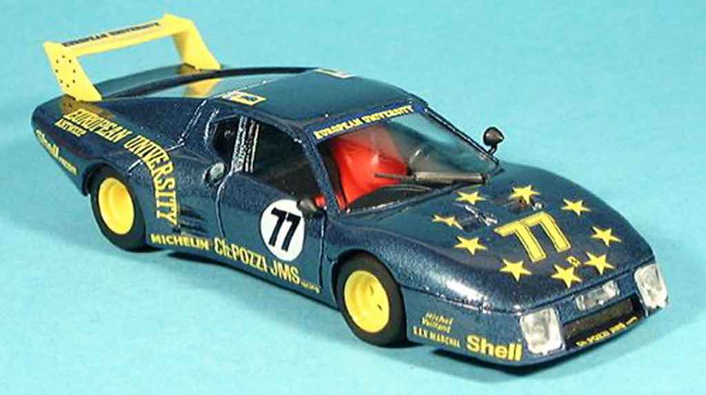 Ferrari 512 BB LM 1/43 Brumm BB LM no.77 pozzi le mans 1980 modellino in miniatura