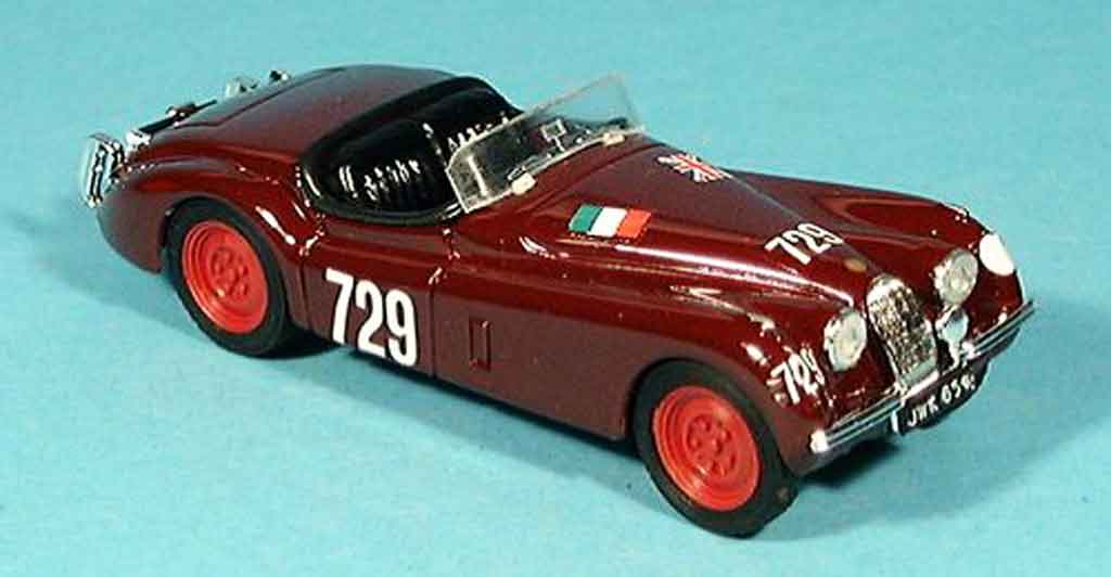 Jaguar XK 120 1/43 Brumm 120 mille miglia 1950 modellino in miniatura