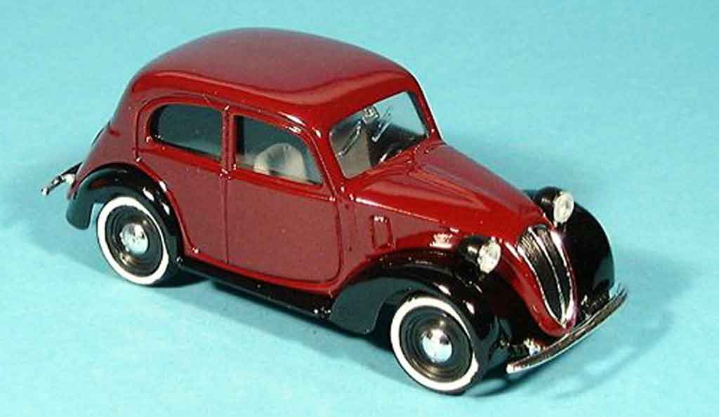 Fiat 1100 1937 1/43 Brumm 1937 ( 508c.) Bicolore weinrosso nero modellino in miniatura