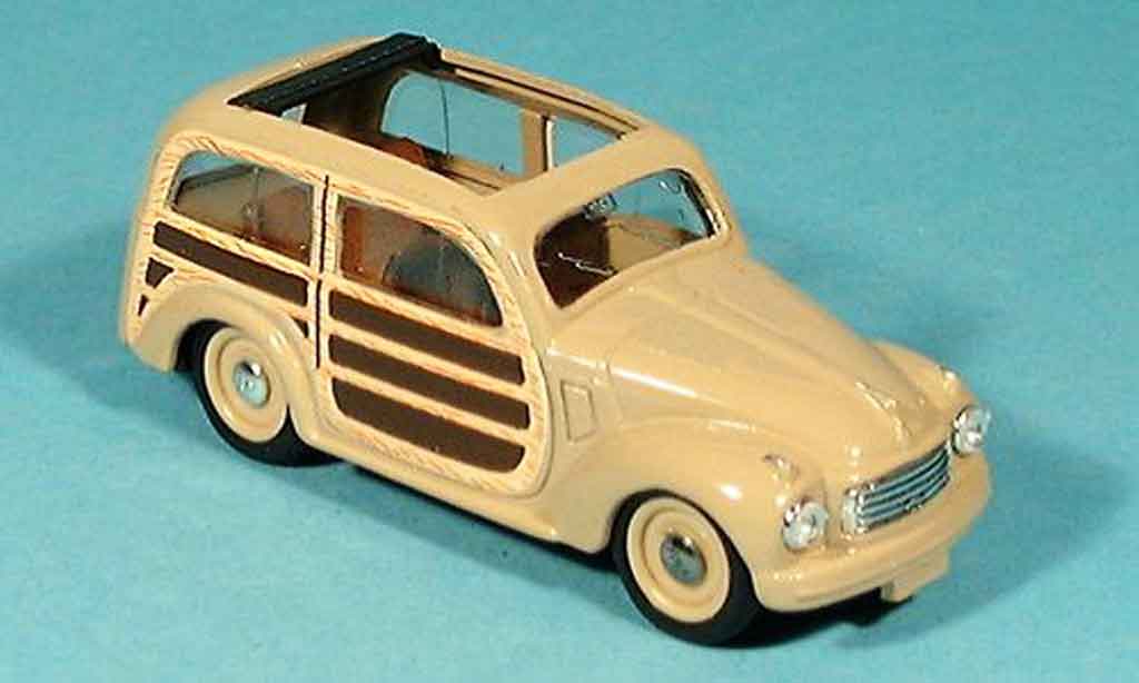 Fiat 500 1/43 Brumm C GiardinieraAperta beige 1949 modellino in miniatura