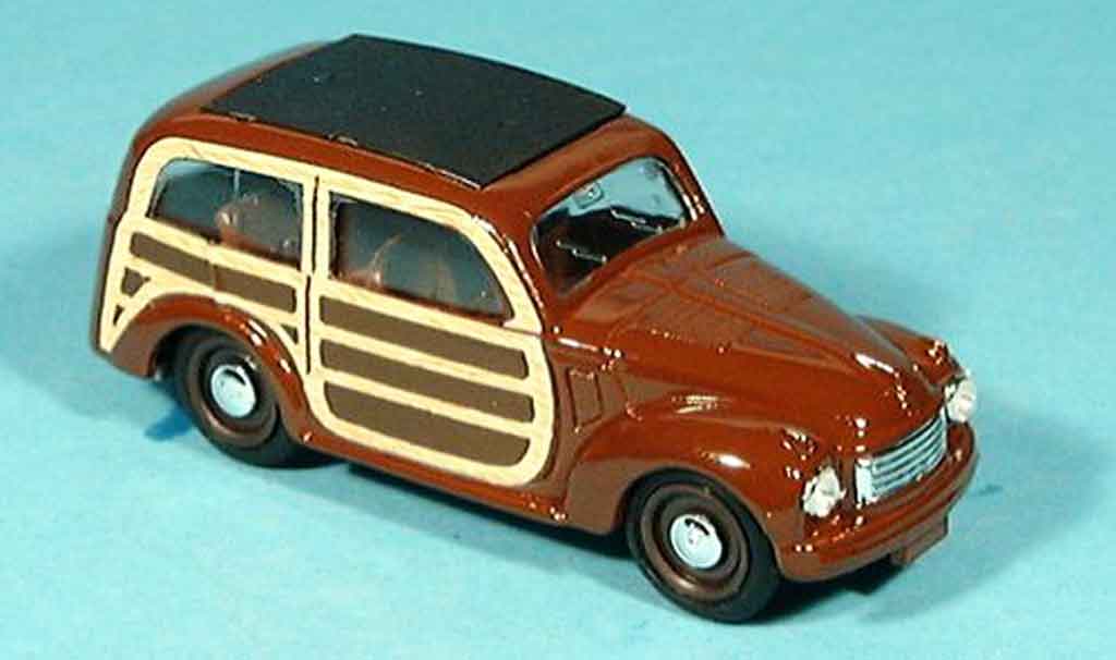 Fiat 500 1/43 Brumm C marronee 1949 modellino in miniatura