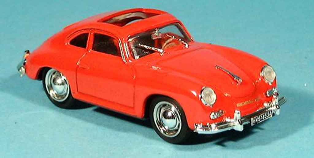 Porsche 356 1952 1/43 Brumm 1952 Coupe rosso geoffnetes Schiebedach modellino in miniatura
