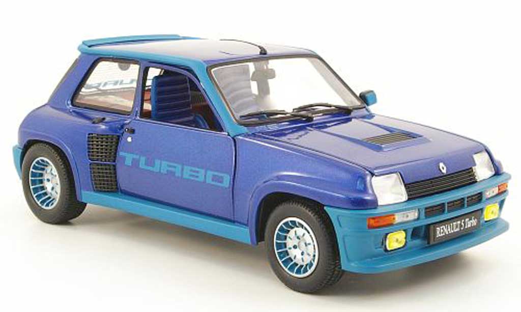 Renault 5 Turbo 1/18 Universal Hobbies Turbo blu modellino in miniatura