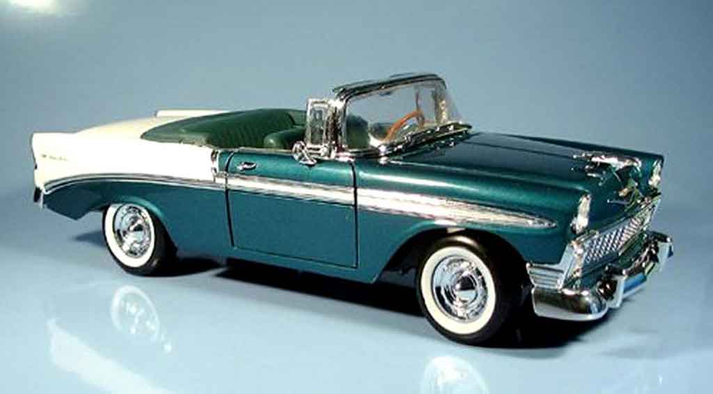 Chevrolet Bel Air 1956 1/18 Yat Ming 1956 cabriolet mit echten ledersitzen modellino in miniatura