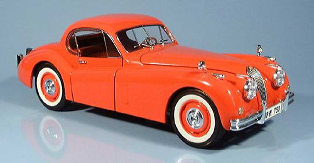 Jaguar XK 120 1/18 Signature 120 rosso orange 1949 modellino in miniatura