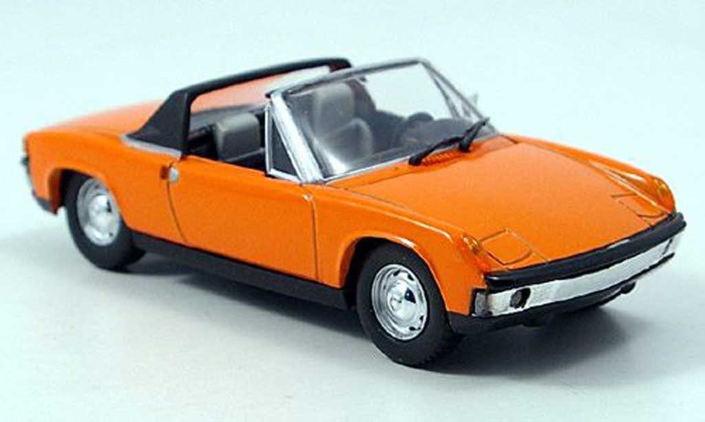 Porsche 914 1/43 Solido Targa orange 1969 modellino in miniatura