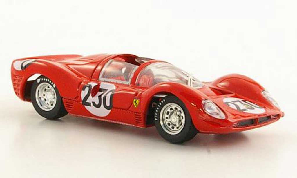 Ferrari 330 P3 1/43 Brumm P3 No.230 Bandini / Vaccarella Targa Florio 1966 modellino in miniatura