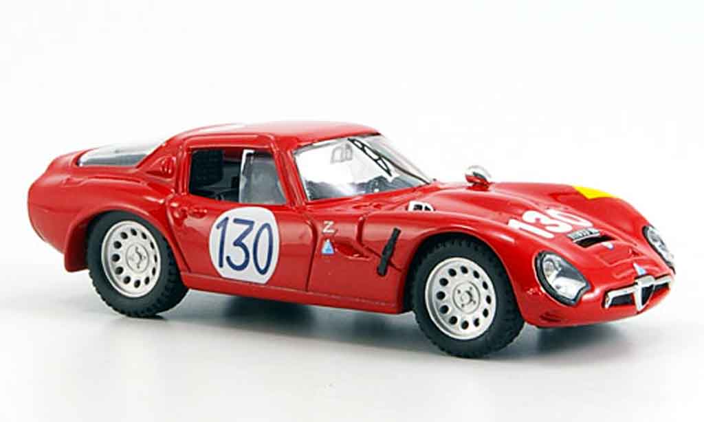 Alfa Romeo TZ2 1/43 Best no.130 bianchi bussinello targa florio 1966 modellino in miniatura