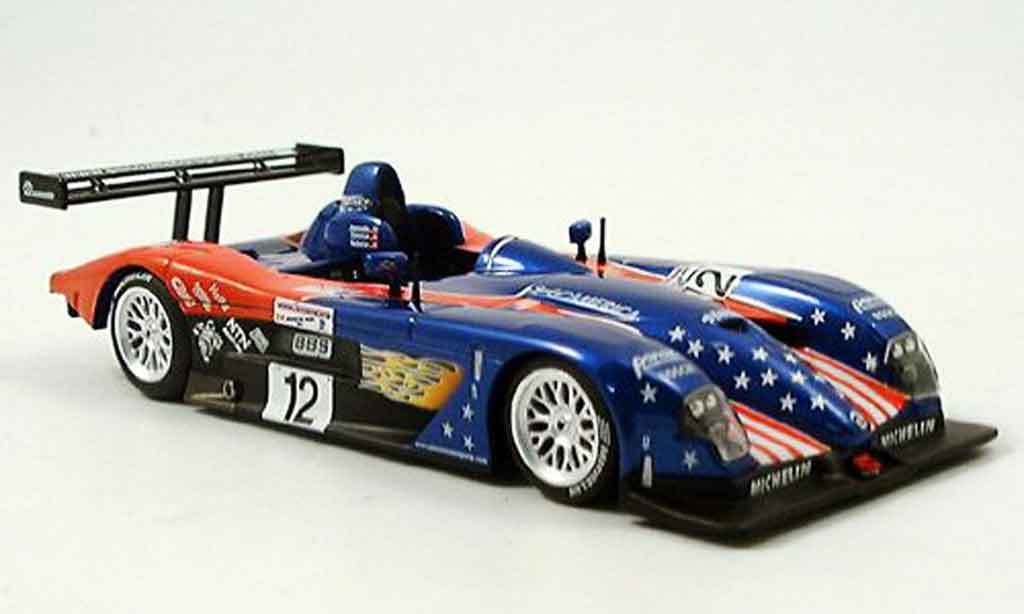 Panoz LMP01 1/43 IXO No 12 Jeannette Donohue Auberlen Le Mans 2002 modellino in miniatura